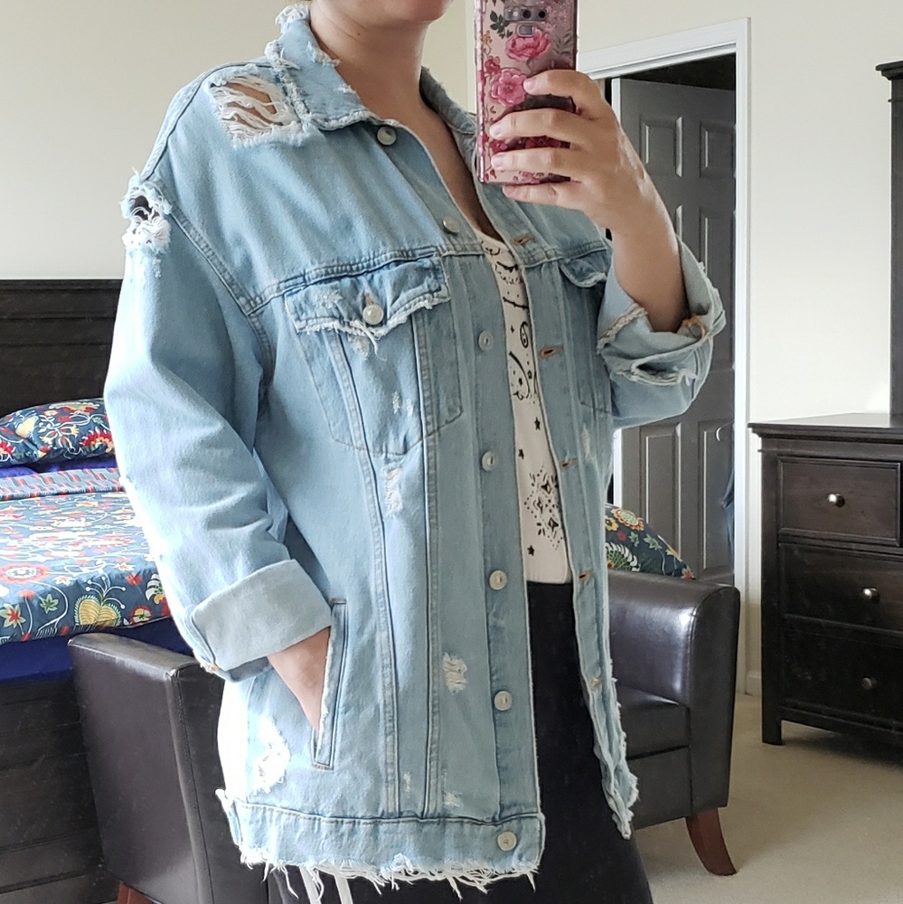 Bershka Vintage style Jean Jacket. (Size: S-M) - Picture 6 of 7